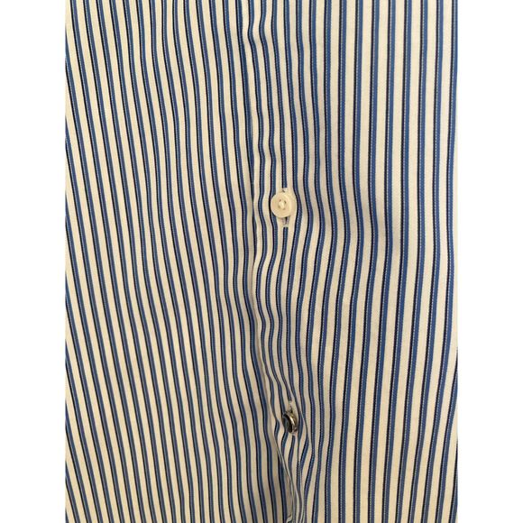 Ben Sherman Men's Navy/Whtie Stripe Dress Shirt 100% Cotton Size XL 17 34-35 - Picture 10 of 12
